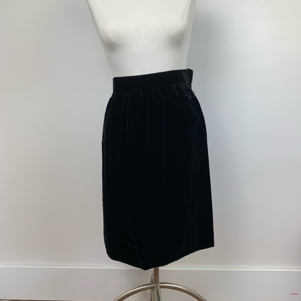 Vintage Givenchy velvet skirt